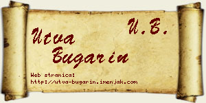Utva Bugarin vizit kartica
